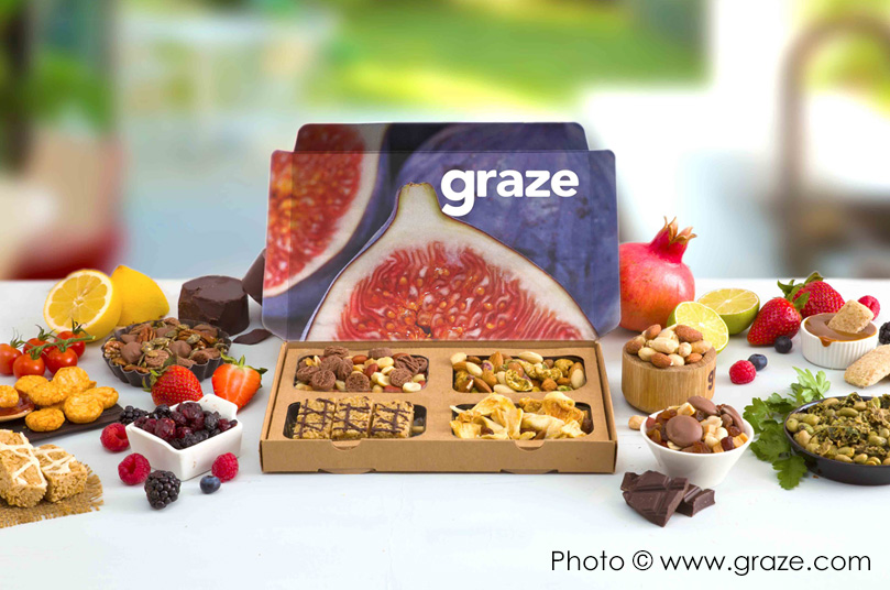 Graze sample photo of a 4 variety box.